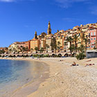 La plage de Menton sur la Côte d'Azur